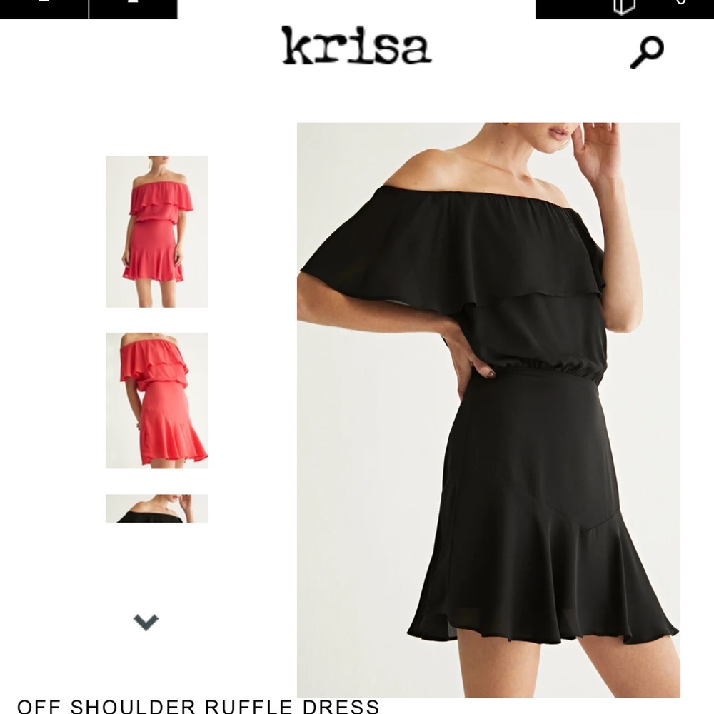 Krisa black dress NWT size xs